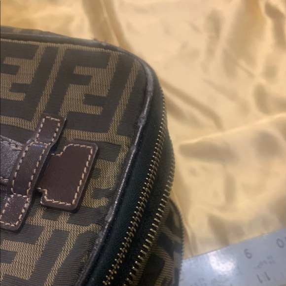 Vintage Fendi Collapsible Pouch Make-Up Toiletry Bag Rare - Picture 10 of 16